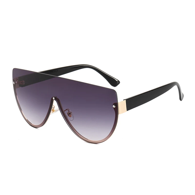 

Superhot Eyewear 32537 Half Frame Flat Top One Piece Lens Shades Sunglasses