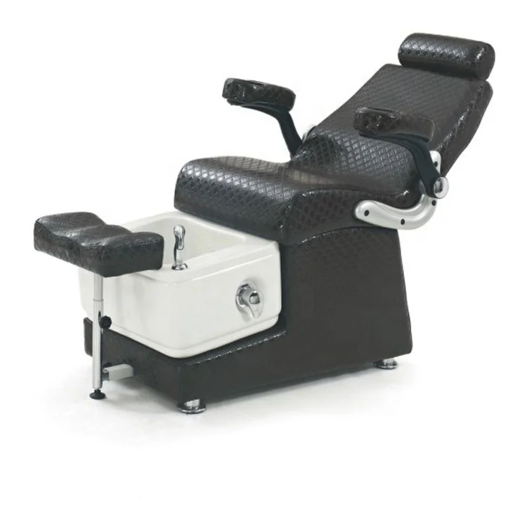 

Salon Luxury Foot Pipeless Black Foot Spa Massage Pedicure Chair For Sale, Customized