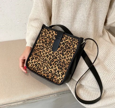 

Fashion pint leopard shoulder bag messenger bag handbag for women, 5 colors(pls see below color cards)