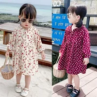 

2020 Spring Baby Girls Dress Cotton Print Flowers Clothes Kids Dress