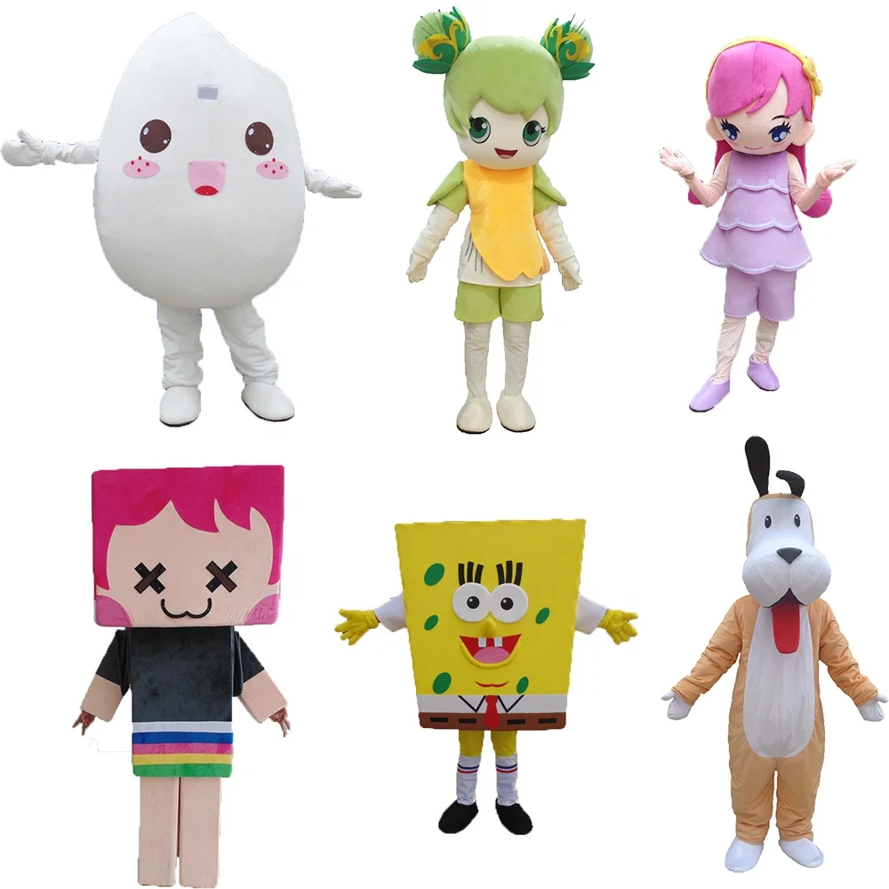 

Factory adult cartoon custom made cosplay plush animal mascot costumes, Colorful