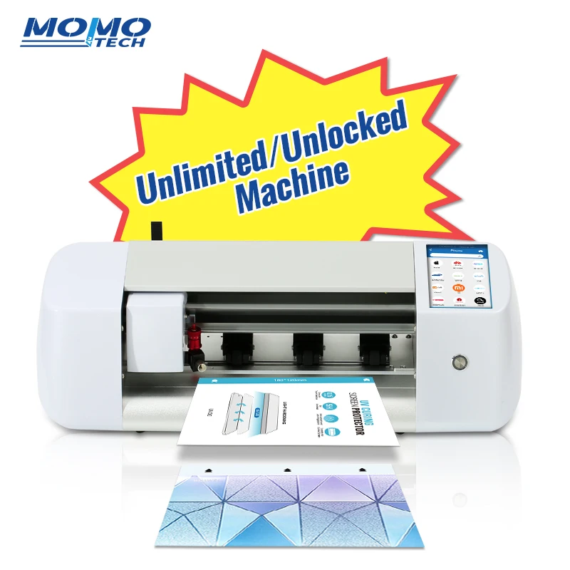 

Momo OEM Customized Tpu Hydrogel Film Cutter Machine for Front Back Phone Screen Protector cutting machine