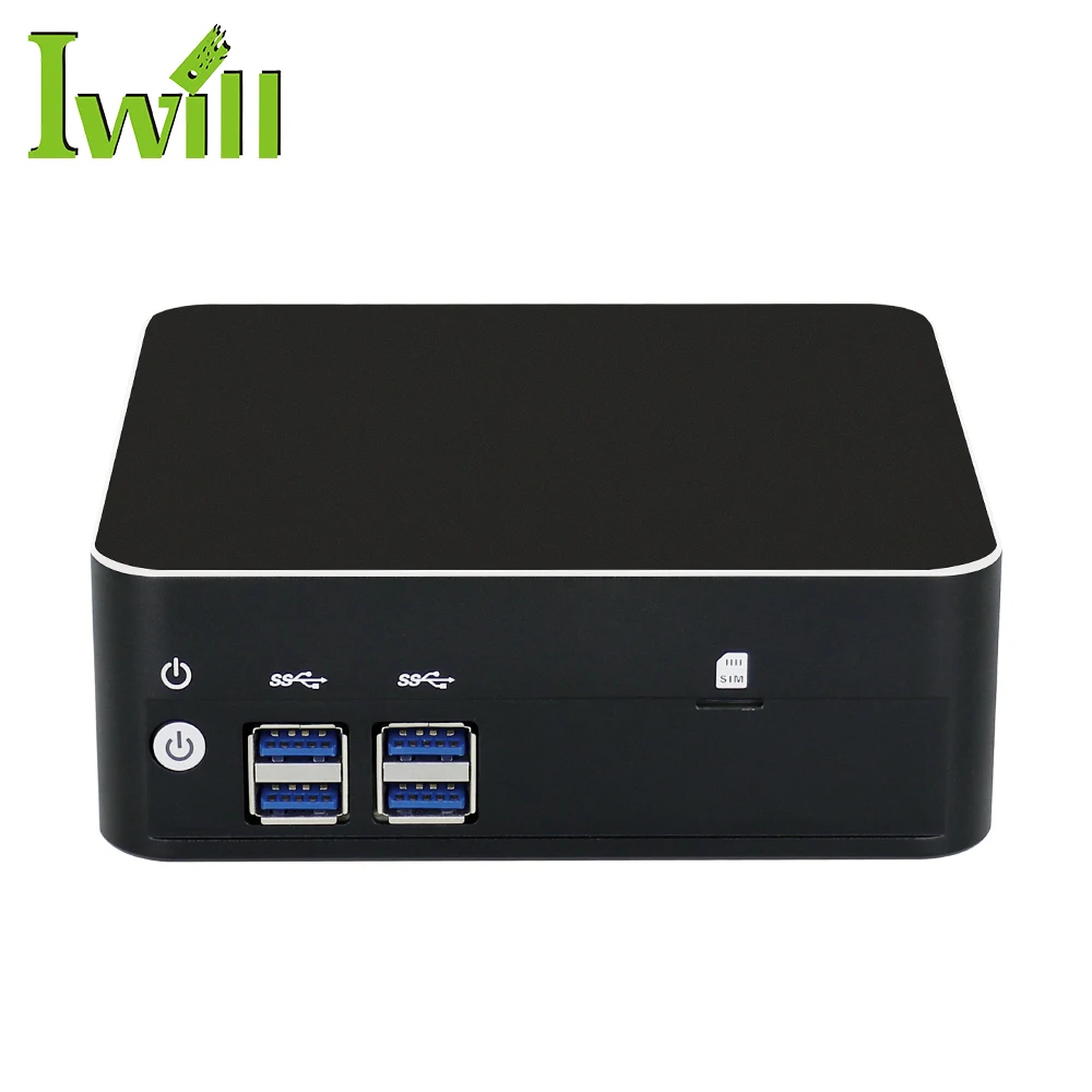 

Thin Small Size Office Mini Computers Core 8th i7 8550U Fanless Mini PC