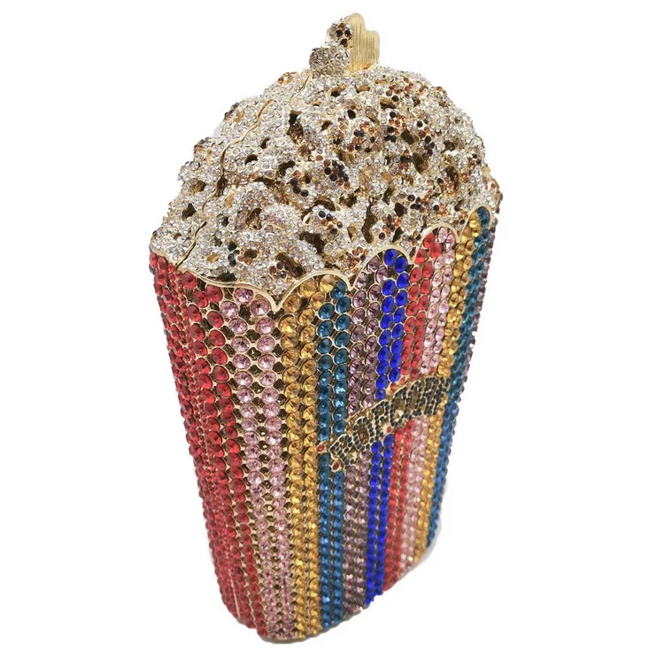 Popcorn Diamond Clutch Bags