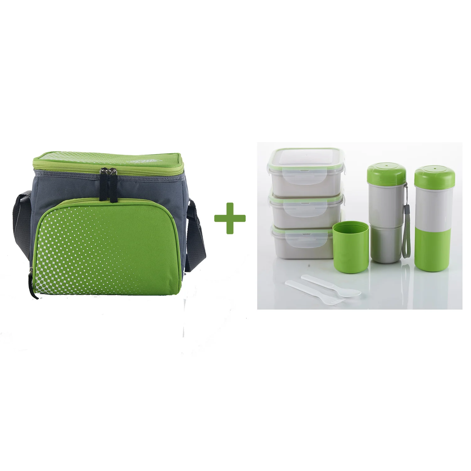 School Kids Insulated Lunch Bag With Bento Box And Bottle,Picnic Food
