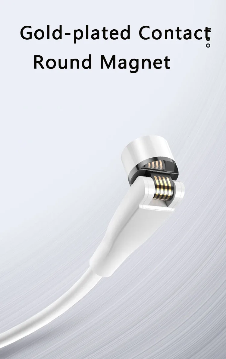 2020 New Trending 3in1 540 Degree Magnetic Cable For Data Transmission For Iphone Type c Micro - ANKUX.COM
