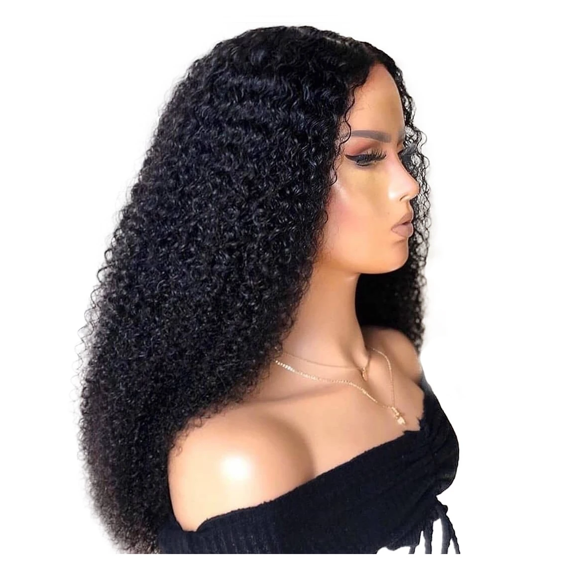 

Full And Beautiful 13*4 Brazilian Kinky Curly Hair Lace Front Wig With Baby Hair Wholesale Hand Make Free Part Lace Wigs