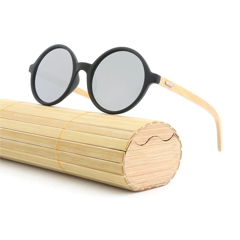 

NX1527 Latest Retro Round Designer Sun Glasses Custom Wooden Shades Sunglasses 2021 with Case, 5 colors