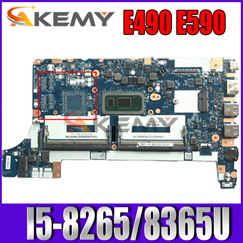 

Original for ThinkPad E490 E590 Laptop motherboard E490 With I5-8265/8365U FE490/FE590/FE480 NM-B911 100% fully tested