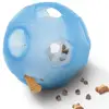 TPE Dog Treat Ball, 7" Interactive IQ Treat Dispensing Ball Toy with Adjustable Difficulty Setting for Pet
