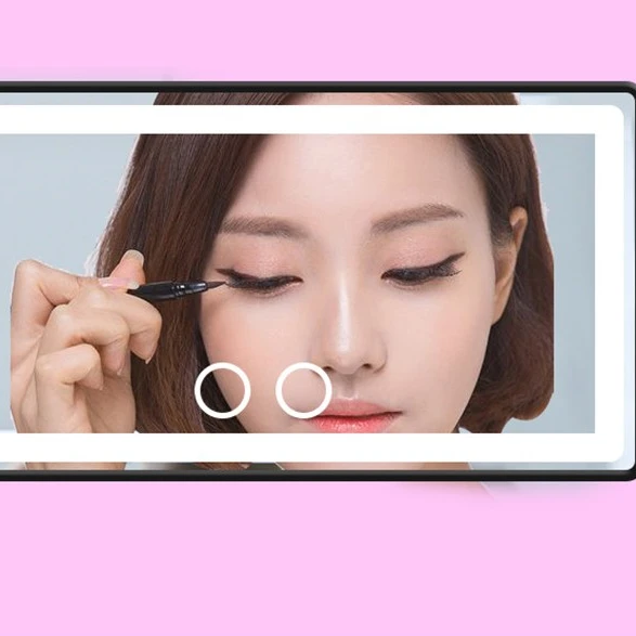 

Hot Sale New Rechargeable Touch Sensor LED Light Makeup Mirror Car Visor Beauty Mirror Vanity Mirror Wholesale, White, black