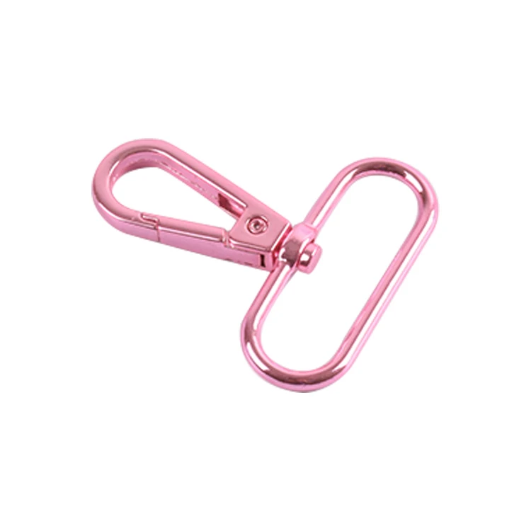 

Ivoduff hardware accessories swivel metal oval snap hook buckle, Pink