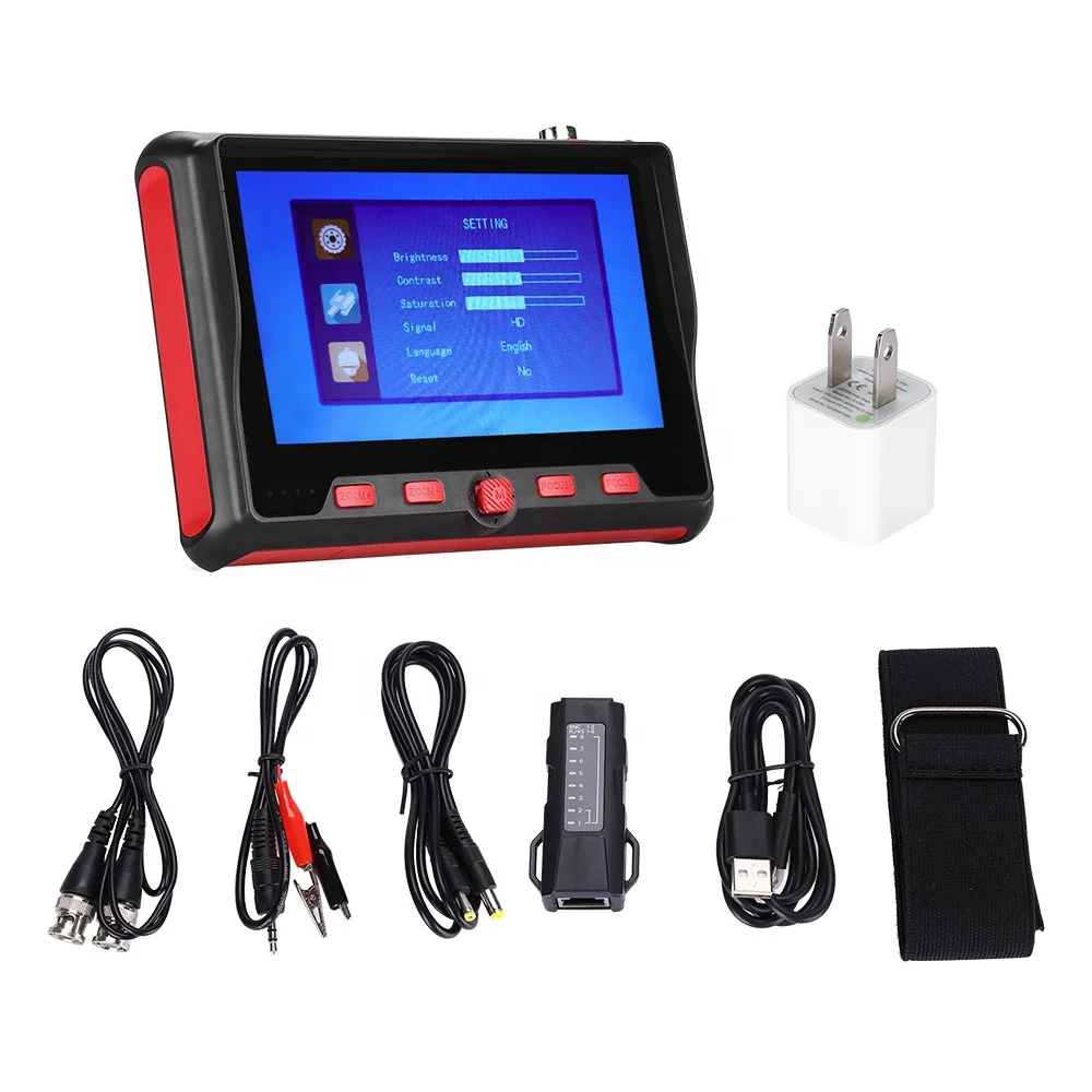 Portable 4 In 1 Ahd+tvi+cvbs +cvi 5mp 8mp Camera Tester 1080p Cctv
