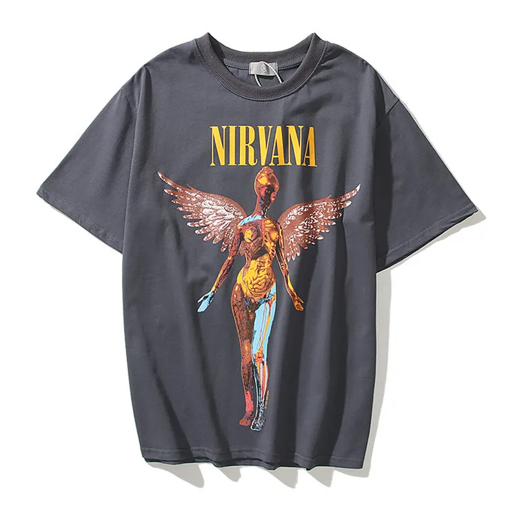 

IHJ3721 New Rock Band Men's and Women's Loose Short Sleeve tshirt