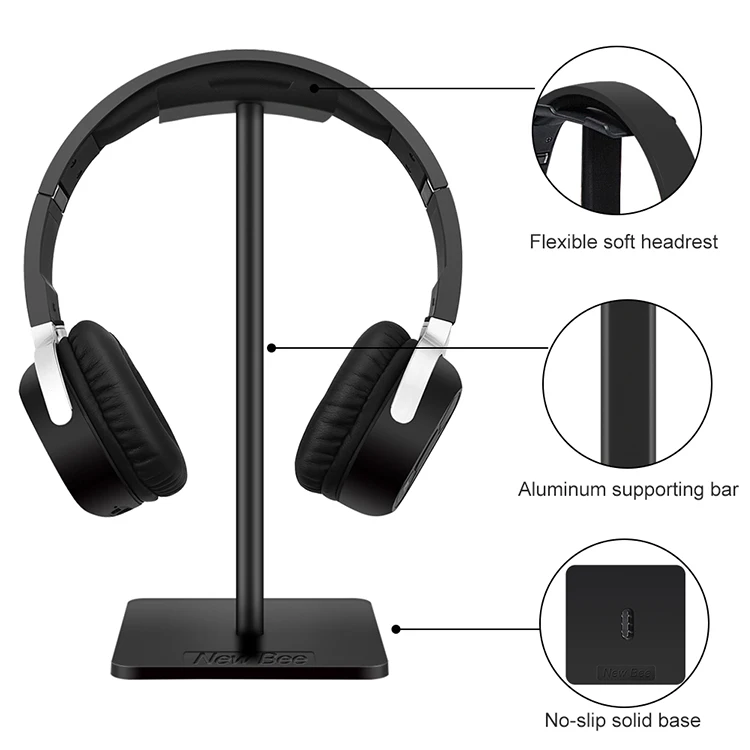 

2021 Super Steady Cheap Headphone Display Stand Abs Tpu Aluminum Gaming Headset Holder for AirPods Max for Beats for JBL