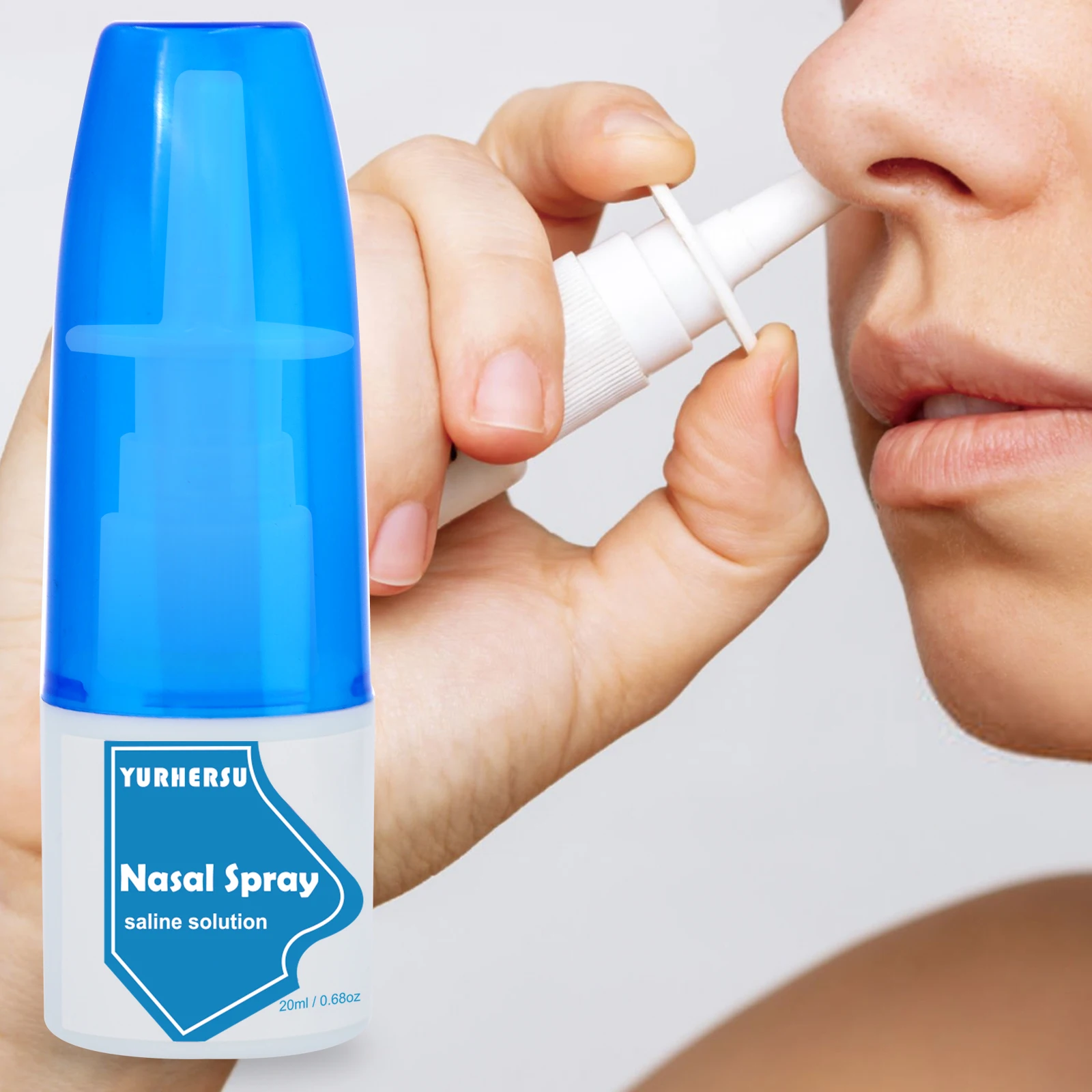 YURHERSU Organic Skin Care Nose Congestion Cleans Nasal Allergy Relief Nasal Spray