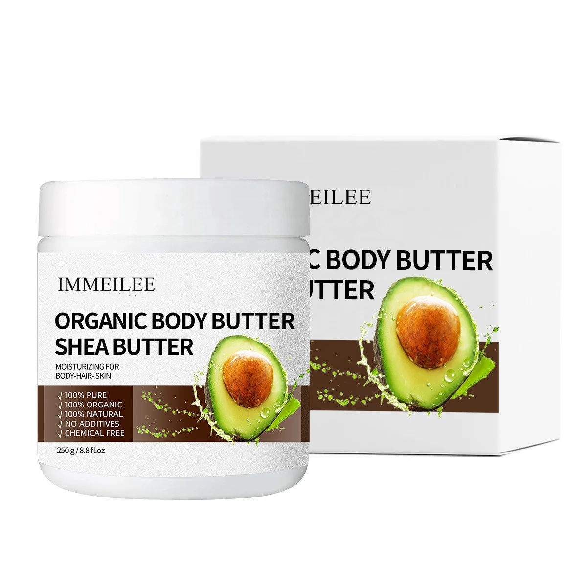 

best natural glowing shimmer wholesale organic shea butter private label whipped body butter