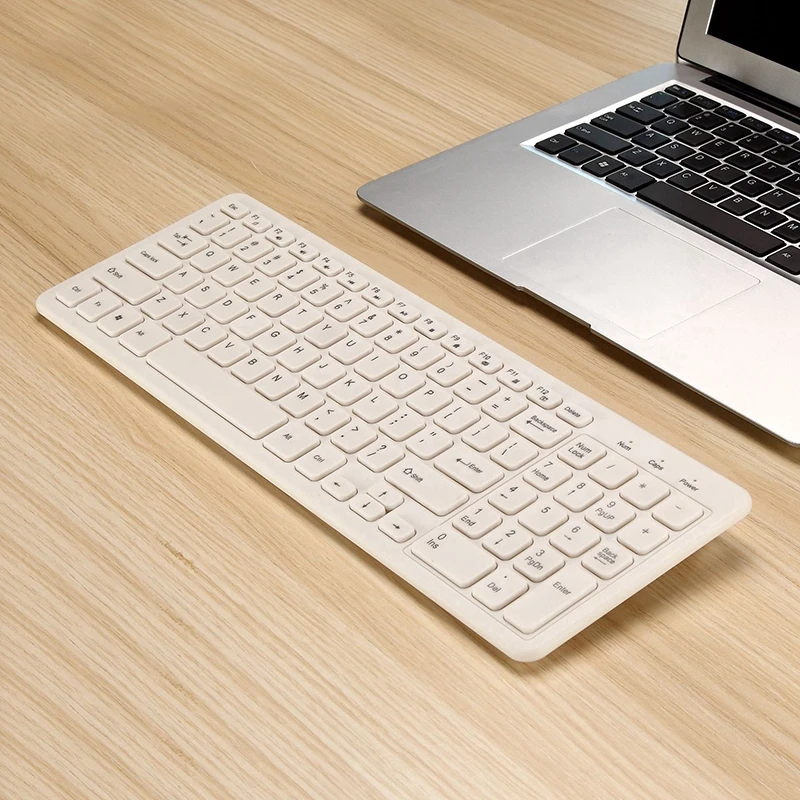 

Portable 2.4G wireless keyboard and mouse set with USB receiver for stable connection, used for computer Internet office