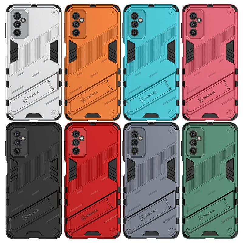 

New Kickstand Shockproof Armor Phone Case For Samsung Galaxy M52 5G, As pictures