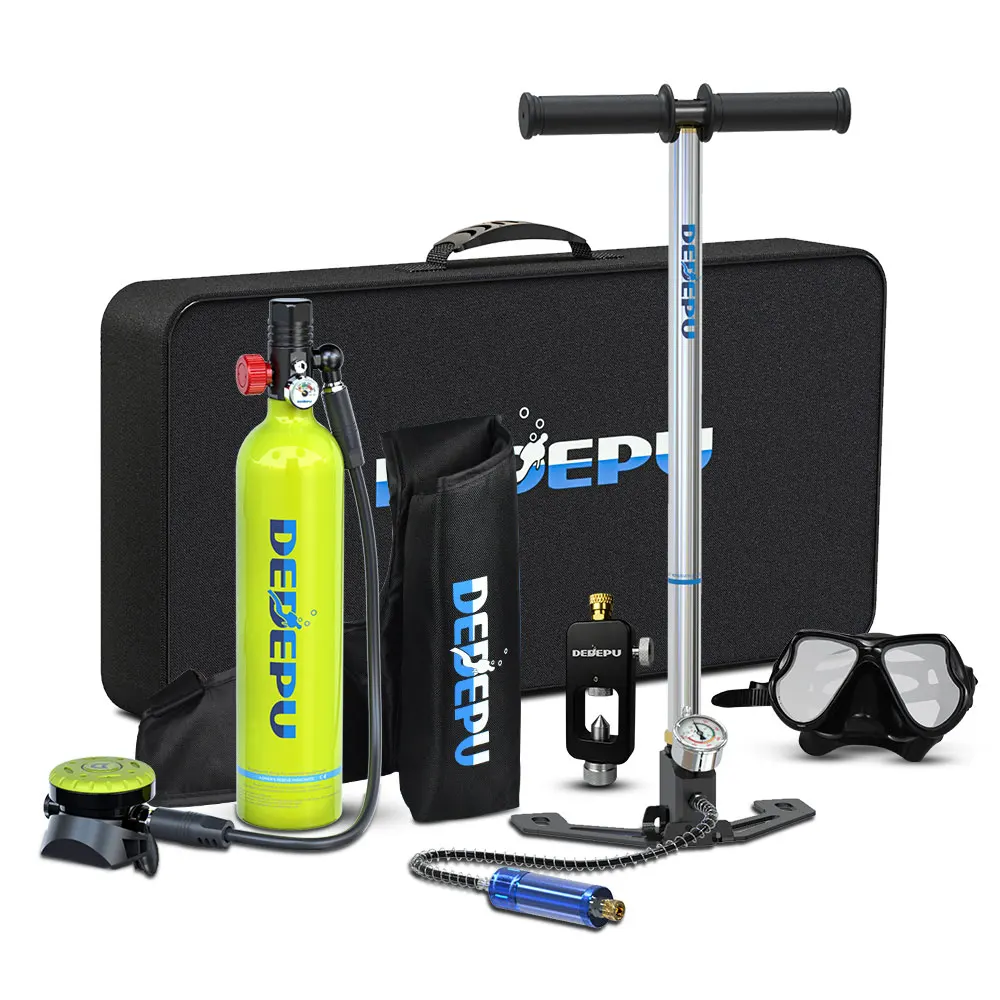 

DEDEPU scuba diving cylinders dideep 1l scuba tank diving oxygen diving equipment, Yellow green