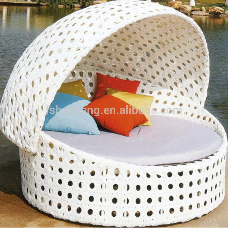 round double patio chaise lounge chair