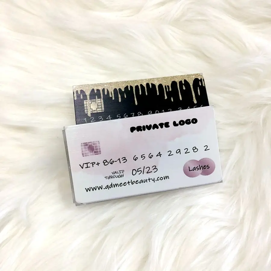 

2021 new customized lashes credit case Private Label lashes box cheaper price china vendor 3d/5d/8d mink eyelashes, Black