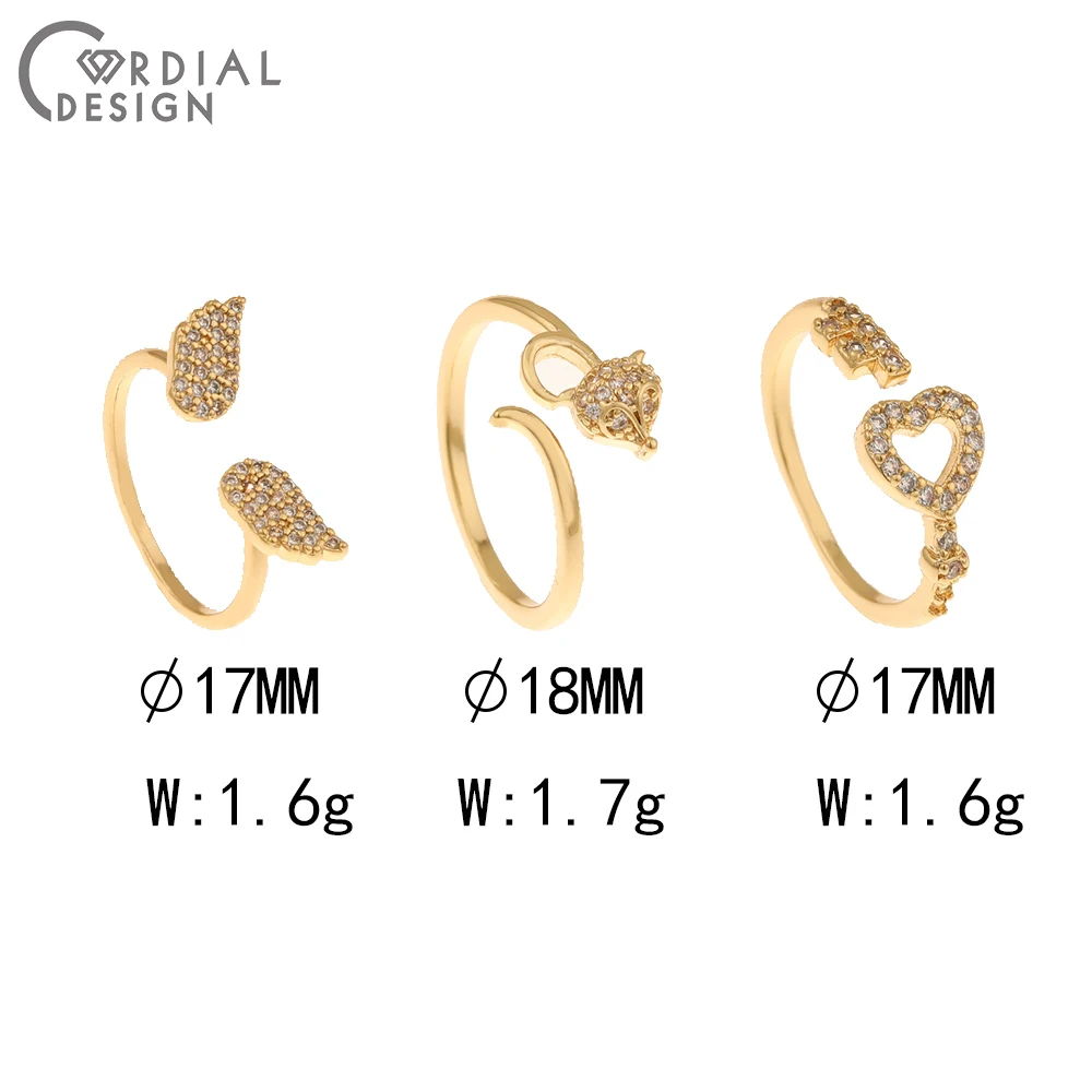 

Jewelry Accessories Cordial Design 30Pcs Rhinestone Ring Settings Hand Made DIY Accessories Cubic Zirconia Making Jewelry Find