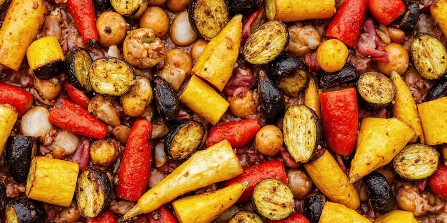 Garam masala spiced vegetable tray