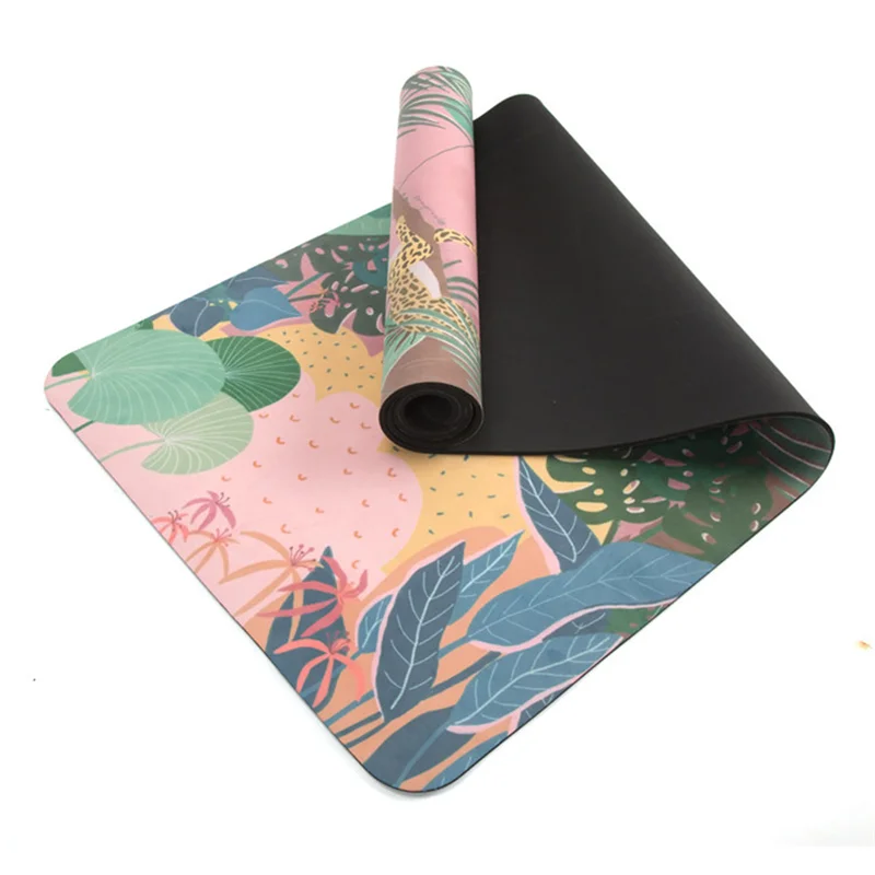 

Custom logo printed portable travel natural rubber suede yoga mat machine washable private label foldable yoga mat, Blue, yellow, red, green, black, white, pink, purple or custom