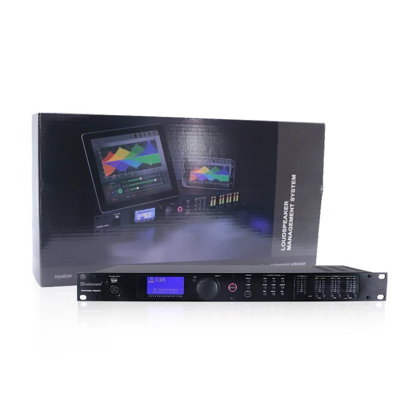 

Sinbosen 2 input 6 output karaoke processor professional sound system audio digital processor