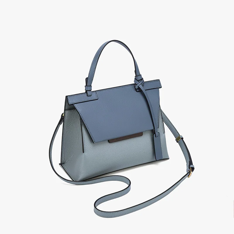 

New arrival fashion design lady vintage genuine leather lady tote bag with strap