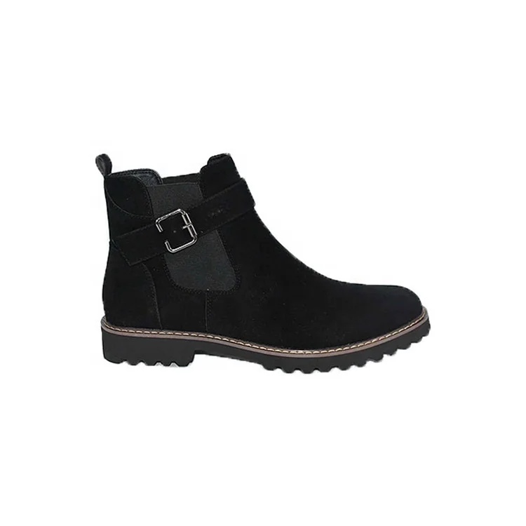 

Outdoor Comfortable Leather Top Army Winter Wear-resist Evc Mens Ankle Boots, Black