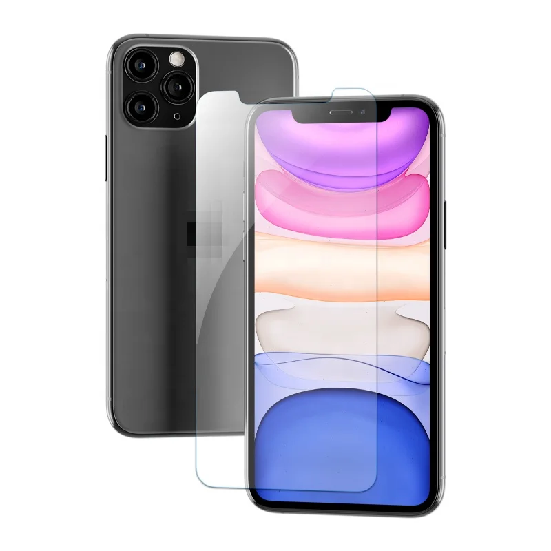 

High Quality 0.33mm Mobile Phone Glass For iPhone 11 2.5D Anti Shock Clear Tempered Glass Screen Protector