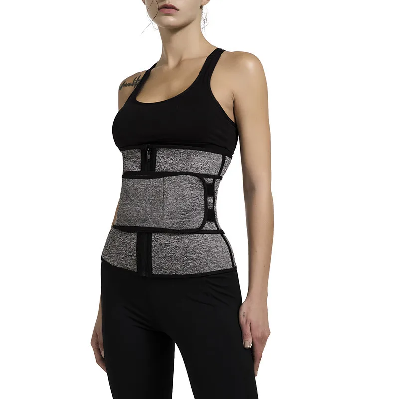 

high Quality plus size New Private Label Double Straps Latex Waist Trainer Corset, Black,grey,purple