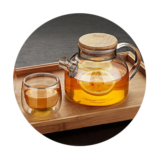 

Thick Borosilicate Heat Resistant China Tea Set Coffee Pot Glass 500ml Coffee Pot Set