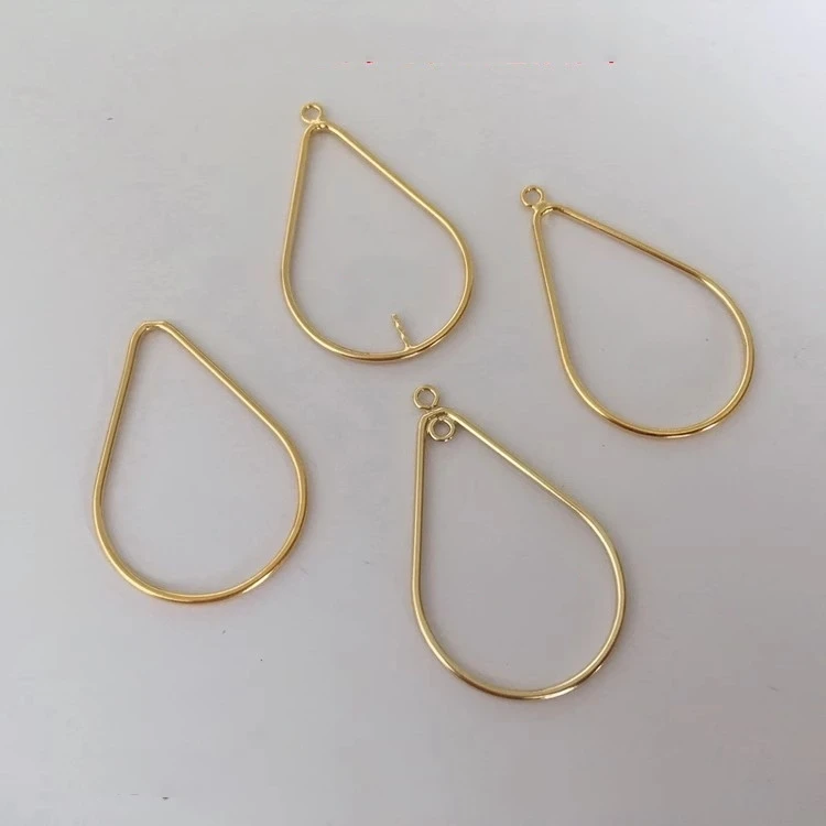 Real Gold Filled Tear Drop Rings for Women DIY Permanent Jewelry Making