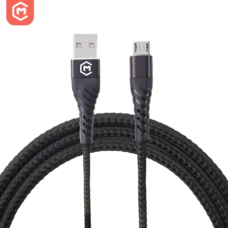 

3A Nylon Braided Fast Charging Micro Usb Cable Charger Data Cable For Vivo Oppo