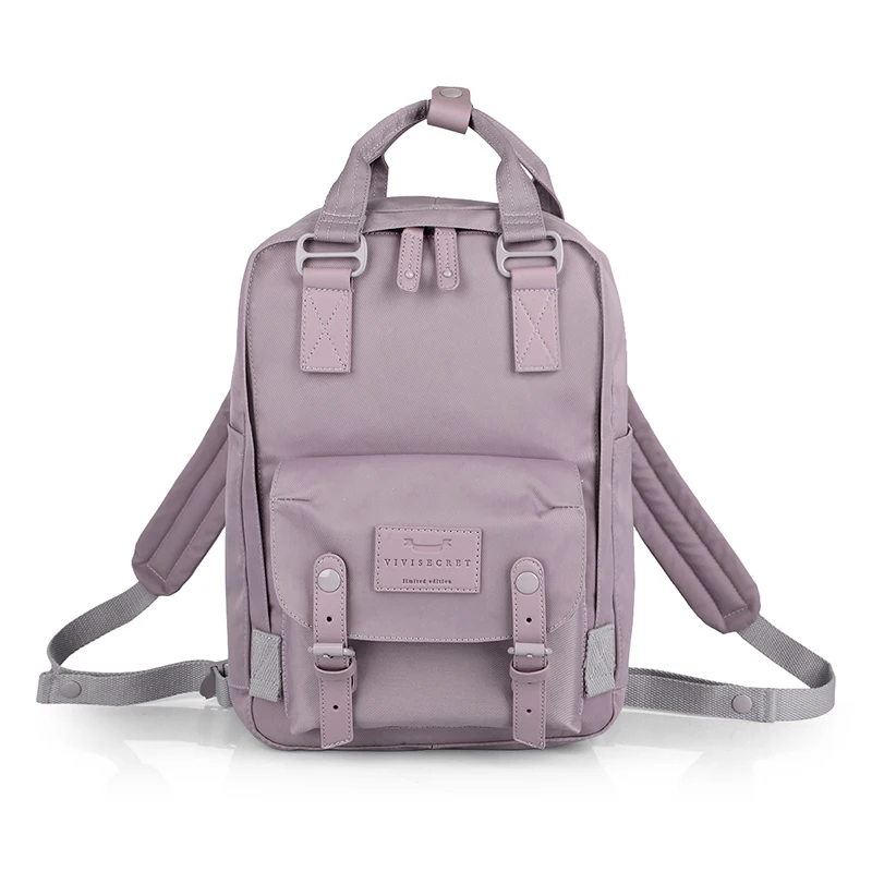 

2022 New design cute bagpack book haversack blank outdoor purple girl backpack for women
