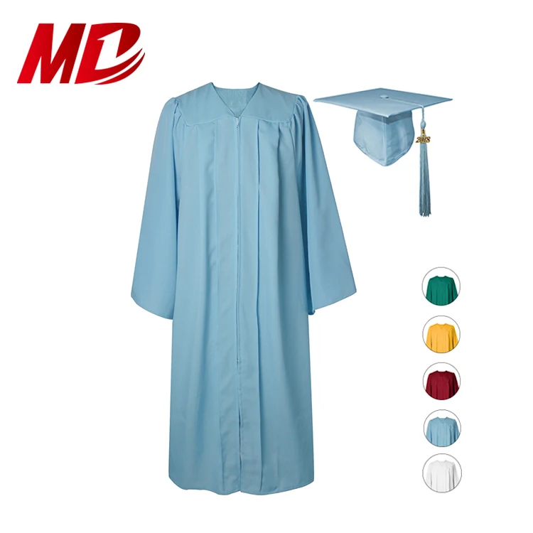 
Economy Bachelor Graduation Cap and Gown Matte Sky Blue 