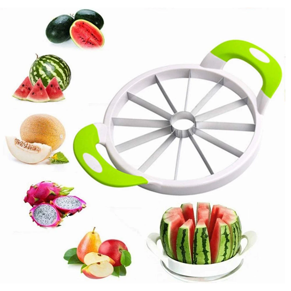 

Stainless Steel Large Cantaloupe Watermelon Knife Splitter Slicer Cutter
