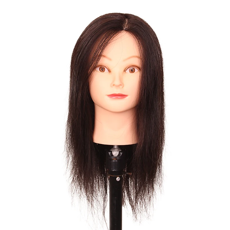 

2020 hot sell wholesale mannequin heads with hair,Special for hair salon human hair cut training head, Nature black 613#27#and