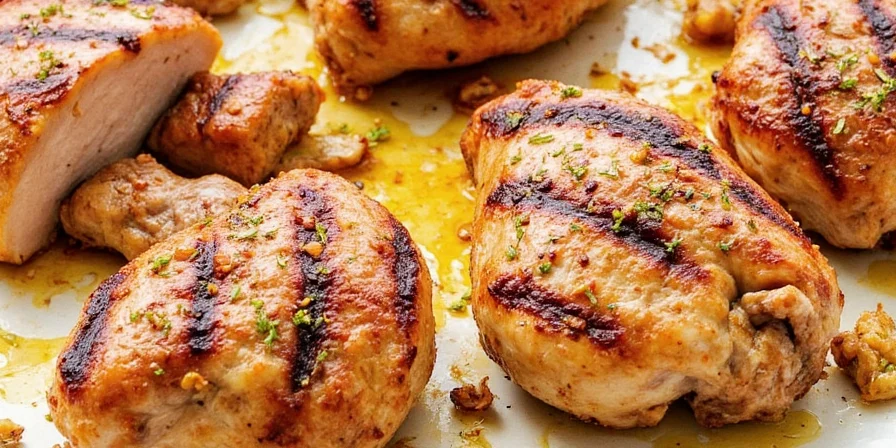 Juicy grilled chicken with spices