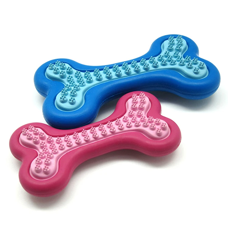 

New Design Pet Training Product Dog Toy Bone Shape Chew Toy Teeth Cleaning Molar Bite TPR, Picture