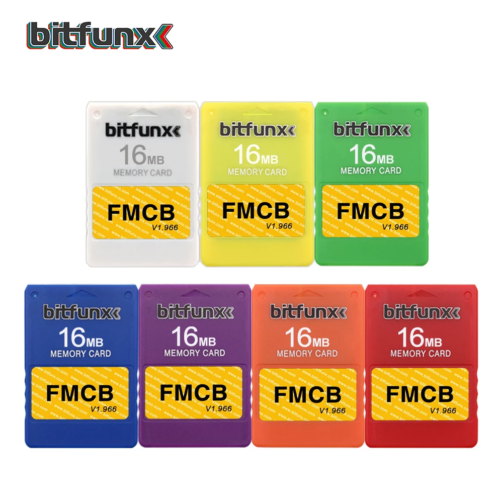 
Bitfunx 16MB Newest Version 1.966 Retro Game Console Video Game Card for Playstation2 PS2 Different Color 