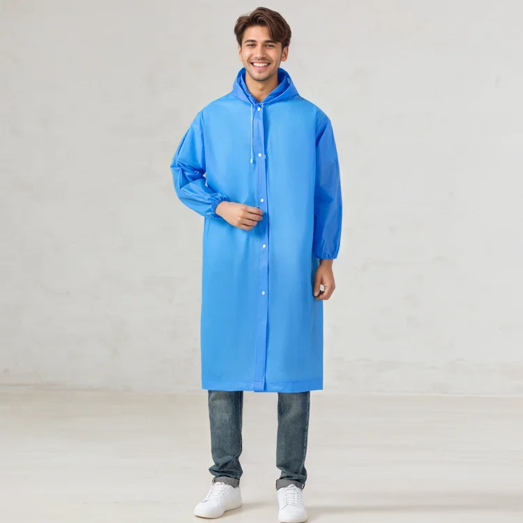 Back to School Rain Poncho Promotion Transparent Unisex Women Men Bulk Order for Educational Institutions