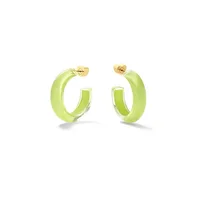 

Colorful Painting Acrylic Small Hoop Earrings For Women, Boho CC Earring