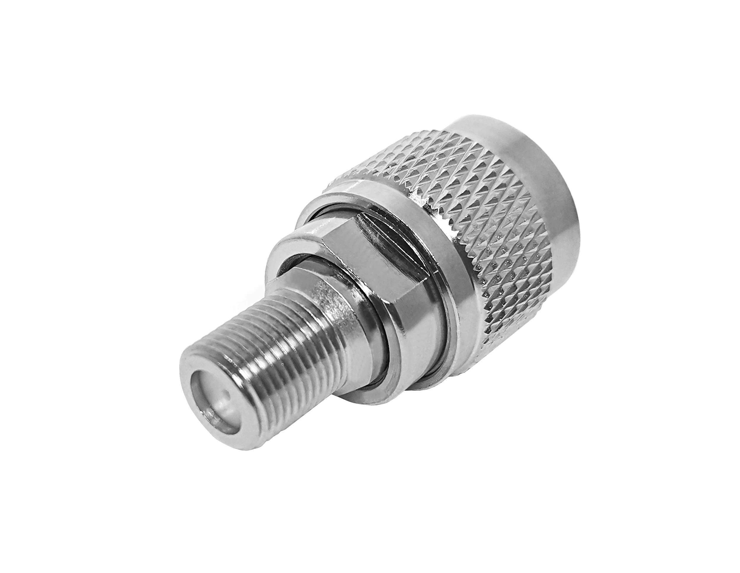 RFVOTON Adaptor n male plug to f female jack brass connector straight rf coaxial adapter details