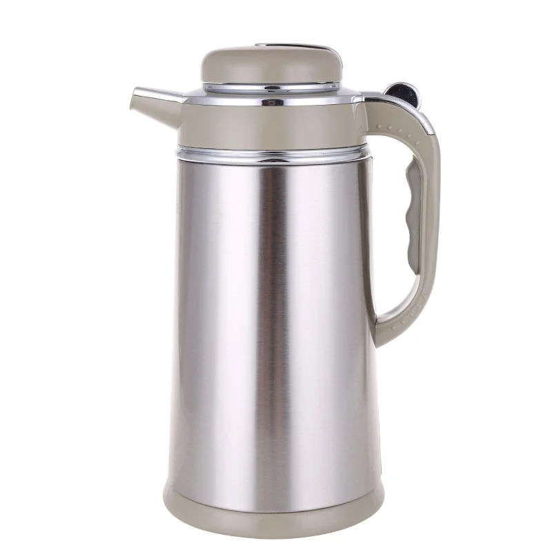 

Stainless Steel Double Wall One Touch Lid with Handle Coffee Pot