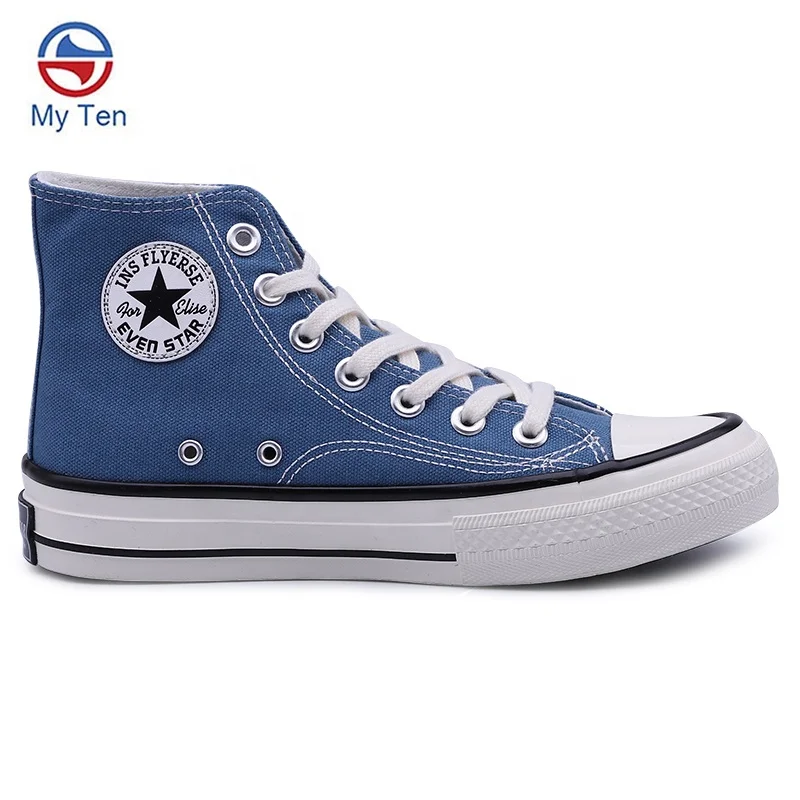 

Korea Stylish Good Quality High Top Casual Blank Canvas Shoes, Picture