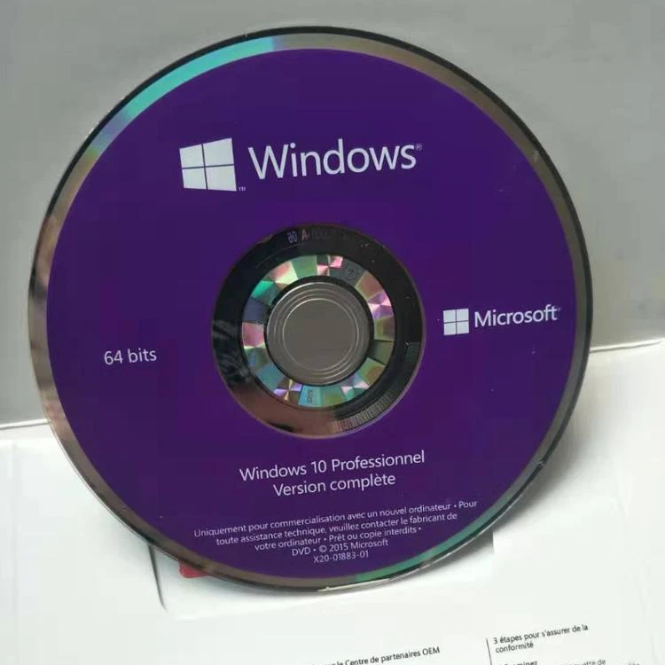 

Multi Language Orignal Microsoft windows 10 pro Key Software Oprating System DVD Stickers